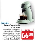 Senseo Padmaschine CSA210/80 im Angebot bei E center in Nürtingen Senseo Padmaschine CSA210/80 Angebote von Philips bei E center Nürtingen für 66,00 €