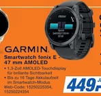 expert Lübben - Smartwatch fenix E - 47 mm AMOLED Angebot im Prospekt Smartwatch fenix E - 47 mm AMOLED bei expert im Lübben Prospekt für 449,00 €