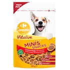 Minis Snacks pour chiens - CARREFOUR COMPANINO - Carrefour Minis Snacks pour chiens - CARREFOUR COMPANINO à 1,39 € dans le catalogue Carrefour