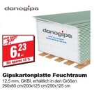 Gipskartonplatte Feuchtraum im Angebot bei bauSpezi in Bamberg Gipskartonplatte Feuchtraum Angebote von danogips bei bauSpezi Bamberg für 6,23 €