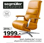 Sessel "Comforte Uno" bei Segmüller im Mannheim Prospekt für 1.999,00 €