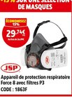 Appareil de protection respiratoire Force 8 avec filtres P3 - JSP dans le catalogue Screwfix
