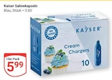 Sahnekapseln im Angebot bei GLOBUS in Viersen Sahnekapseln Angebote von Kaiser bei GLOBUS Viersen für 5,99 €