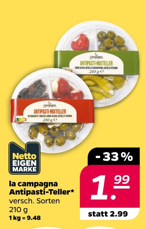 la campagna Antipasti-Teller