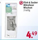 Mikrofaser Wischset von Flink & Sauber im aktuellen Rossmann Prospekt für 4,49 €