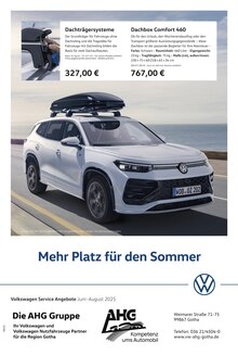 Aktueller Volkswagen Prospekt "Mehr Platz für den Sommer" Seite 1 von 1 Seiten