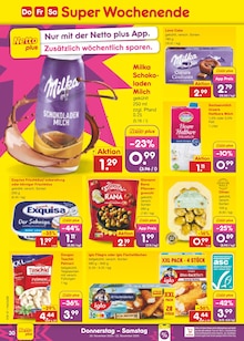 Milka im Netto Marken-Discount Prospekt "Aktuelle Angebote" mit 58 Seiten (Rostock)