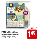 EDEKA Täferrot - Herzstücke High Protein Wraps Angebot im Prospekt Herzstücke High Protein Wraps bei EDEKA im Täferrot Prospekt für 1,49 €