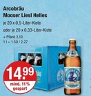 Arcobräu Mooser Liesl Helles für 14,99 € bei V-Markt im Angebot Arcobräu Mooser Liesl Helles im aktuellen V-Markt Prospekt