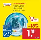Thunfischfilets im Angebot bei Netto Marken-Discount in Gotha Thunfischfilets Angebote von DREIMASTER bei Netto Marken-Discount Gotha für 1,11 €