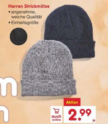 Herren Strickmütze bei Netto Marken-Discount in Schwerte Herren Strickmütze im Angebot bei Netto Marken-Discount Schwerte für 2,99 €