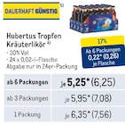 Kräuterlikör von Hubertus Tropfen im aktuellen Metro Prospekt für 6,25 €