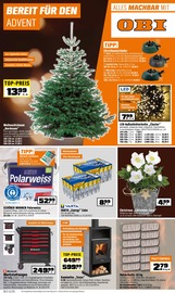 Aktueller OBI Prospekt mit Weihnachtsbaum, "BEREIT FÜR DEN ADVENT", Seite 1
