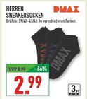 Herren Sneakersocken Angebote von DMAX bei Marktkauf Bad Oeynhausen für 2,99 €