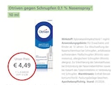 gegen Schnupfen 0,1 % Nasenspray von Otriven für 4,49 € bei LINDA Partnerapotheke im Angebot gegen Schnupfen 0,1 % Nasenspray von Otriven im aktuellen LINDA Partnerapotheke Prospekt