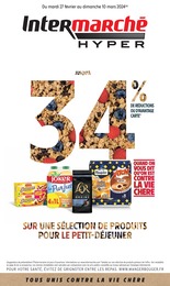 Catalogue Supermarchés Intermarché en cours à Lons et alentours, JUSQU'À 34% DE RÉDUCTIONS OU D'AVANTAGE CARTE, 48 pages, 27/02/2024 - 10/03/2024