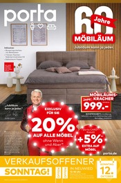Aktueller porta Möbel Möbel & Einrichtung Prospekt in Bassenheim und Umgebung, "60 JAHRE MÖBILÄUM" mit 16 Seiten, 05.10.2025 - 18.10.2025
