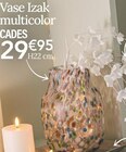 Vase Izak multicolor - CADES en promo chez Ambiance & Styles Strasbourg à 29,95 €