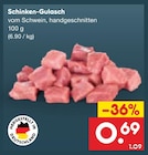 Schinken-Gulasch im Angebot bei Netto Marken-Discount in Freiberg Schinken-Gulasch Angebote bei Netto Marken-Discount Freiberg für 0,69 €