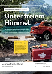 Volkswagen Prospekt für Attendorn mit 1 Seite Volkswagen Prospekt für Attendorn: Endlich wieder Sommer, 1 Seite, 01.07.2022 - 31.08.2022