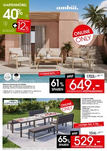 Gartenmöbel im Zurbrüggen Prospekt "GARTEN ERÖFFNUNGS-PREISE" mit 8 Seiten (Bochum)