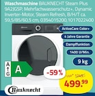 Waschmaschine von BAUKNECHT im aktuellen ROLLER Prospekt