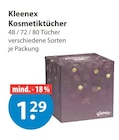 Kosmetiktücher von Kleenex im aktuellen V-Markt Prospekt für 1,29 €