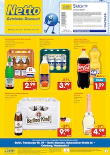 Netto Marken-Discount Berlin Prospekt "DER ORT, AN DEM DU IMMER AUSGEZEICHNETE PREISE FINDEST." mit 2 Seiten