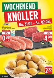 Rinderfilet im EDEKA Prospekt in Oberhausen Aktueller EDEKA Prospekt mit Rinderfilet, "Aktuelle Angebote", Seite 22
