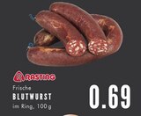 Frische BLUTWURST Angebote von Rasting bei E center Bottrop für 0,69 €