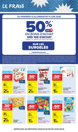 Promos Kinder dans le catalogue "LE MOIS DES SUPPORTERS" de Carrefour Market Kinder en promo dans le catalogue Carrefour Market à la page 38