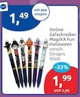 Online Gelschreiber MagiXX Fun Halloween für 1,49 € bei budni im Angebot Online Gelschreiber MagiXX Fun Halloween im aktuellen budni Prospekt