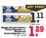 Aktuelles Klassik Kräuter-Butter Baguette Angebot bei E center in Pforzheim ab 1,11 €