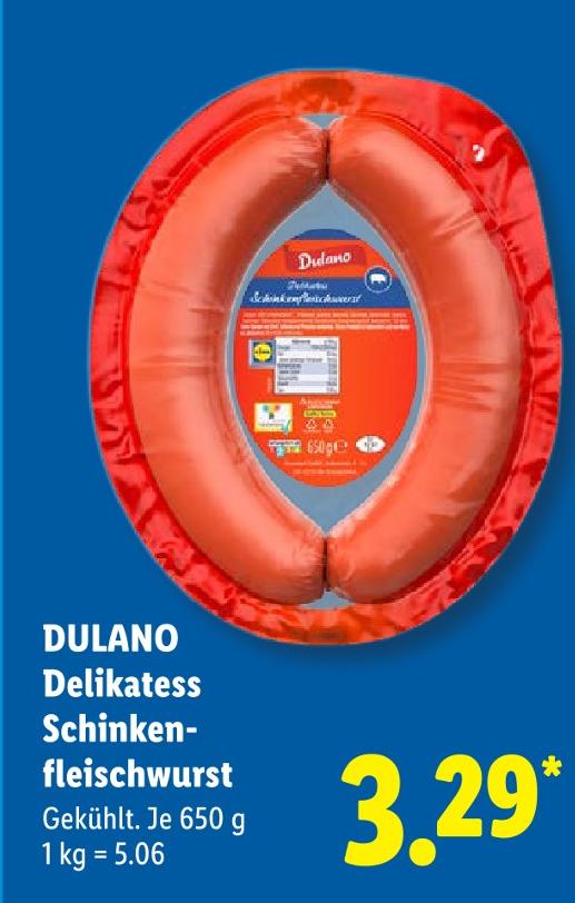 Delikatess Schinkenfleischwurst