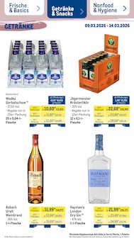 Wodka im METRO Prospekt "Wochenangebote" mit 51 Seiten (Mönchengladbach)