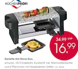 Raclette Hot Stone Duo im Angebot bei Zurbrüggen in Essen Raclette Hot Stone Duo Angebote von Küchenprofi bei Zurbrüggen Essen für 16,99 €