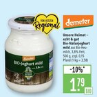 BIO-Joghurt mild Angebote von Demeter bei Marktkauf Schwäbisch Gmünd für 1,79 €