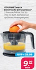 Elektrische Zitruspresse von GOURMETmaxx für 9,99 € bei Netto mit dem Scottie im Angebot Elektrische Zitruspresse von GOURMETmaxx im aktuellen Netto mit dem Scottie Prospekt