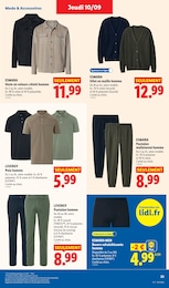 Prix et réduction Veste Homme dans le prospectus Lidl en cours Offre Veste Homme dans le catalogue Lidl du moment à la page 31