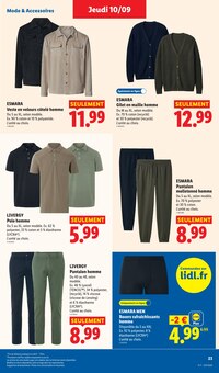 Promotion Lingerie dans le prospectus Lidl, valable du 10/09/2026 au 16/09/2026 Promo Lingerie dans le catalogue Lidl du moment à la page 31