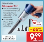 Aktuelle Staubsauger Angebote bei Netto Marken-Discount in Potsdam Aktuelles Akkusauger 2 in 1 Angebot bei Netto Marken-Discount in Potsdam ab 9,99 €