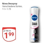 Deospray Angebote von Nivea bei GLOBUS Koblenz für 1,99 €