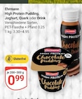 High Protein Chocolate Pudding bei GLOBUS im Prospekt "" für 0,99 €