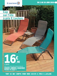 Catalogue Supermarchés de E.Leclerc à Bettancourt-la-Ferrée, avec 16 pages Prospectus Supermarchés de E.Leclerc à Bettancourt-la-Ferrée: "Cap sur l'été à prix E.Leclerc", 16 pages, 02/06/2026 - 20/06/2026