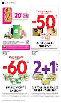 Catalogue Intermarché Contact de la semaine 32, "-50% DE REMISE IMMÉDIATE SUR LE 2ÈME", page 2, 11/08/2026 - 23/08/2026 Prospectus Intermarché Contact en cours, "-50% DE REMISE IMMÉDIATE SUR LE 2ÈME", page 2 sur 28