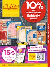 Aktueller Netto Marken-Discount Mainaschaff Prospekt "10% auf SB-Wurst-Artikel" mit 2 Seiten