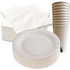 SUR TOUTE LA VAISSELLE  À JETER BLANCHE : ASSIETTES, SERVIETTES ET GOBELETS - CARREFOUR HOME en promo chez Carrefour Aulnay-sous-Bois