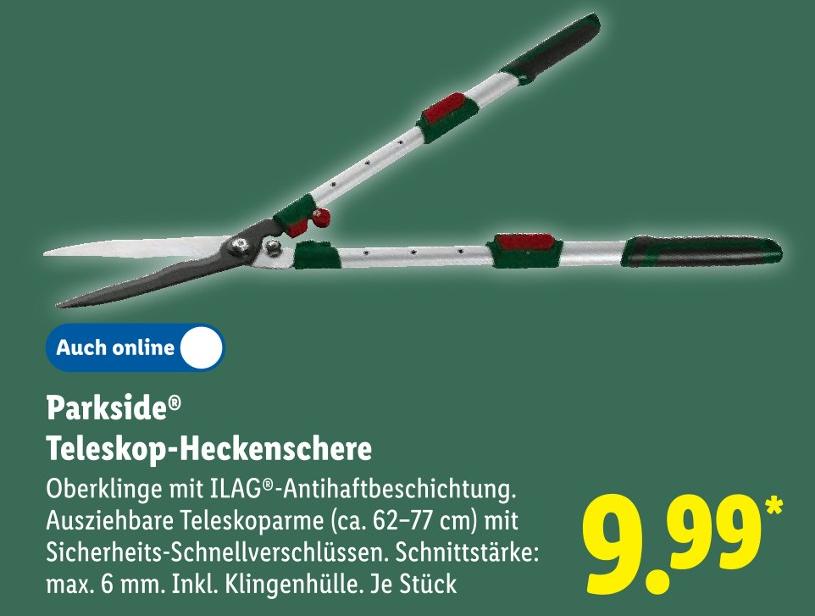 Teleskop-Heckenschere