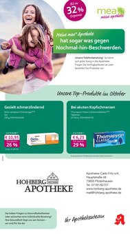 Aktueller mea - meine apotheke Prospekt (Plüderhausen, 4 Seiten zum blättern mea - meine apotheke Prospekt Unsere Oktober-Angebote mit 4 Seiten
