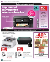 Imprimante Angebote im Prospekt "FAITES ENTRER LES BONNES AFFAIRES DE PRINTEMPS !" von Carrefour auf Seite 22